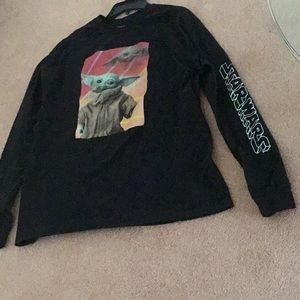 NWOT Yoda Black Long Sleeve